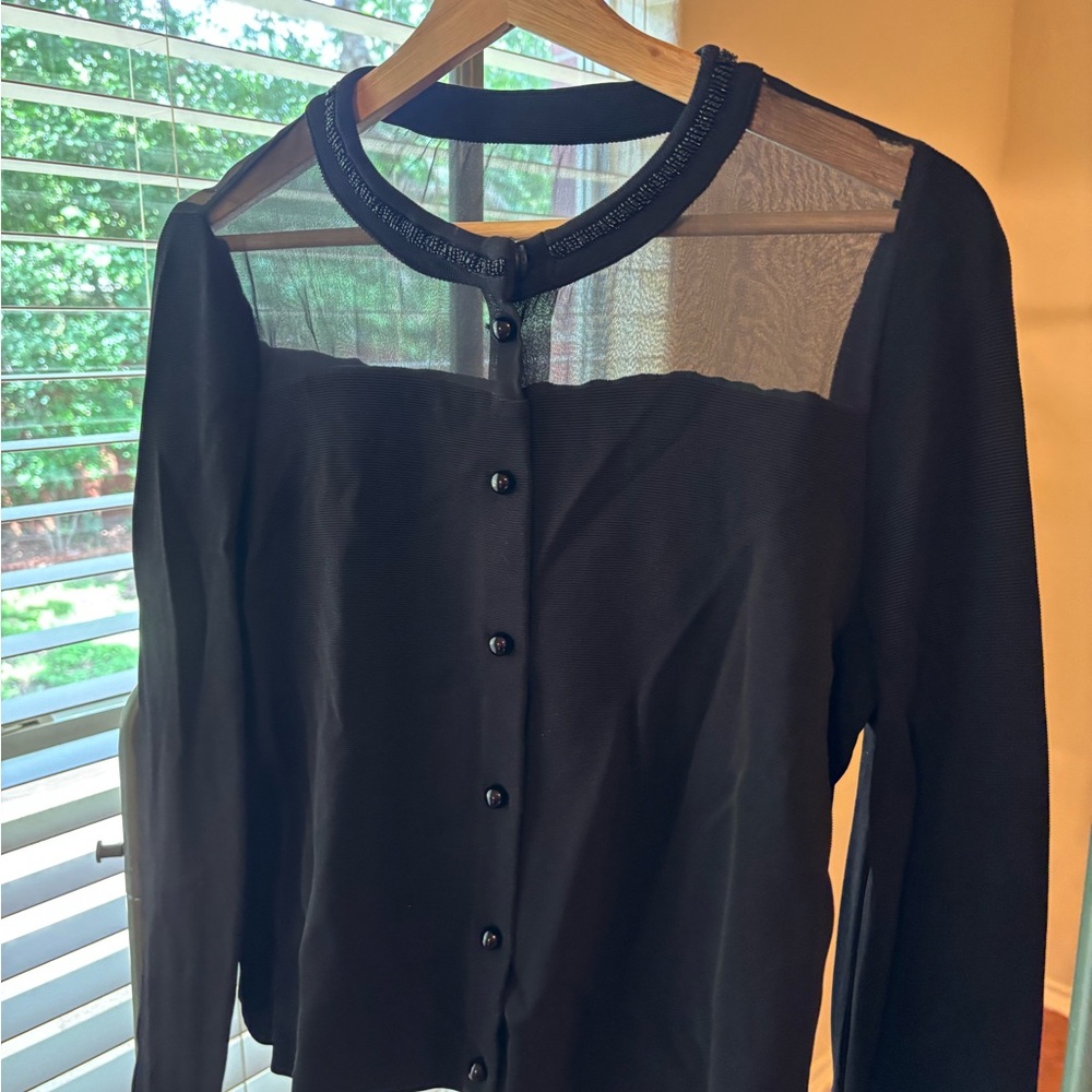 Emporio Armani Black Buttoned Blouse